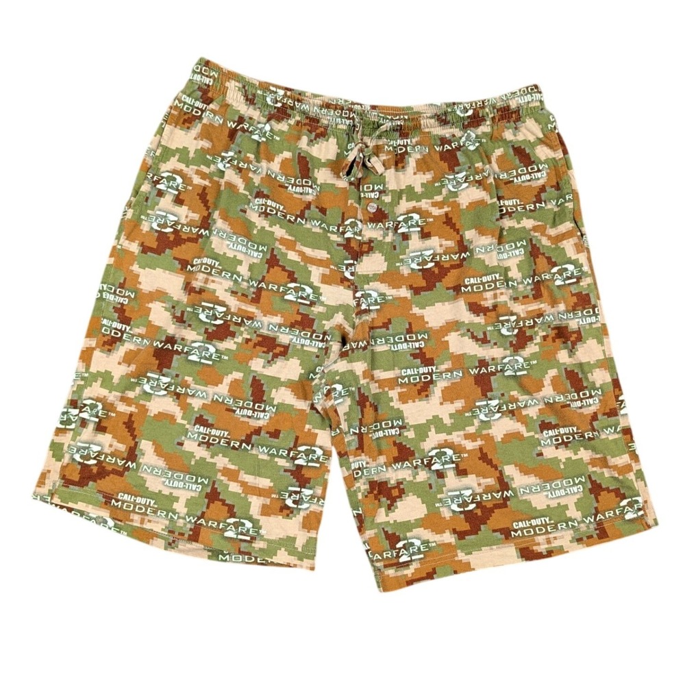 2010 Call of Duty Modern Warfare 2 Camo Boxers Shorts Mens‎ L MW2 Gaming
